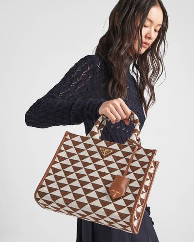 Prada Small Prada Symbole jacquard fabric handbag outlook