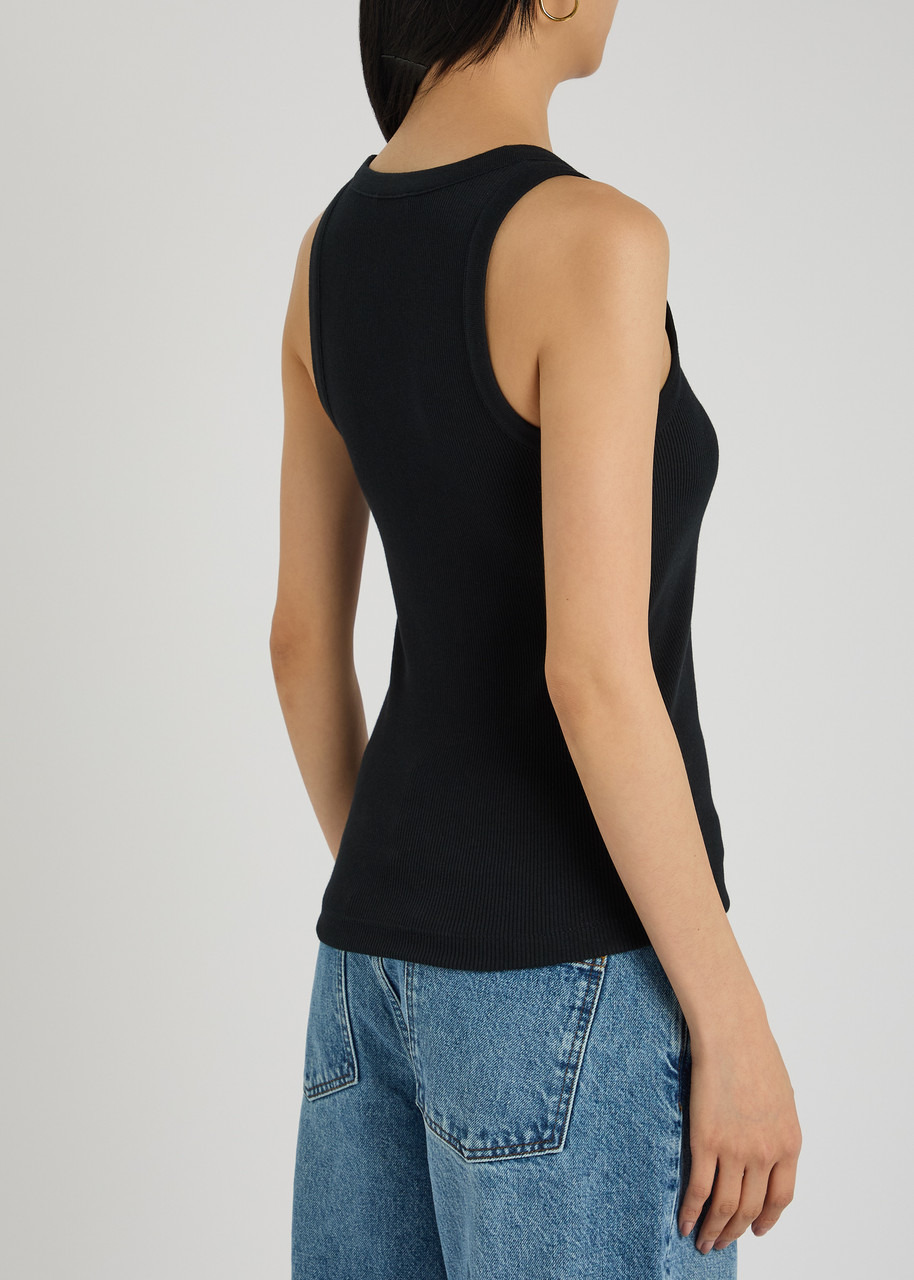 Vince Ribbed Cotton-blend Tank - 3