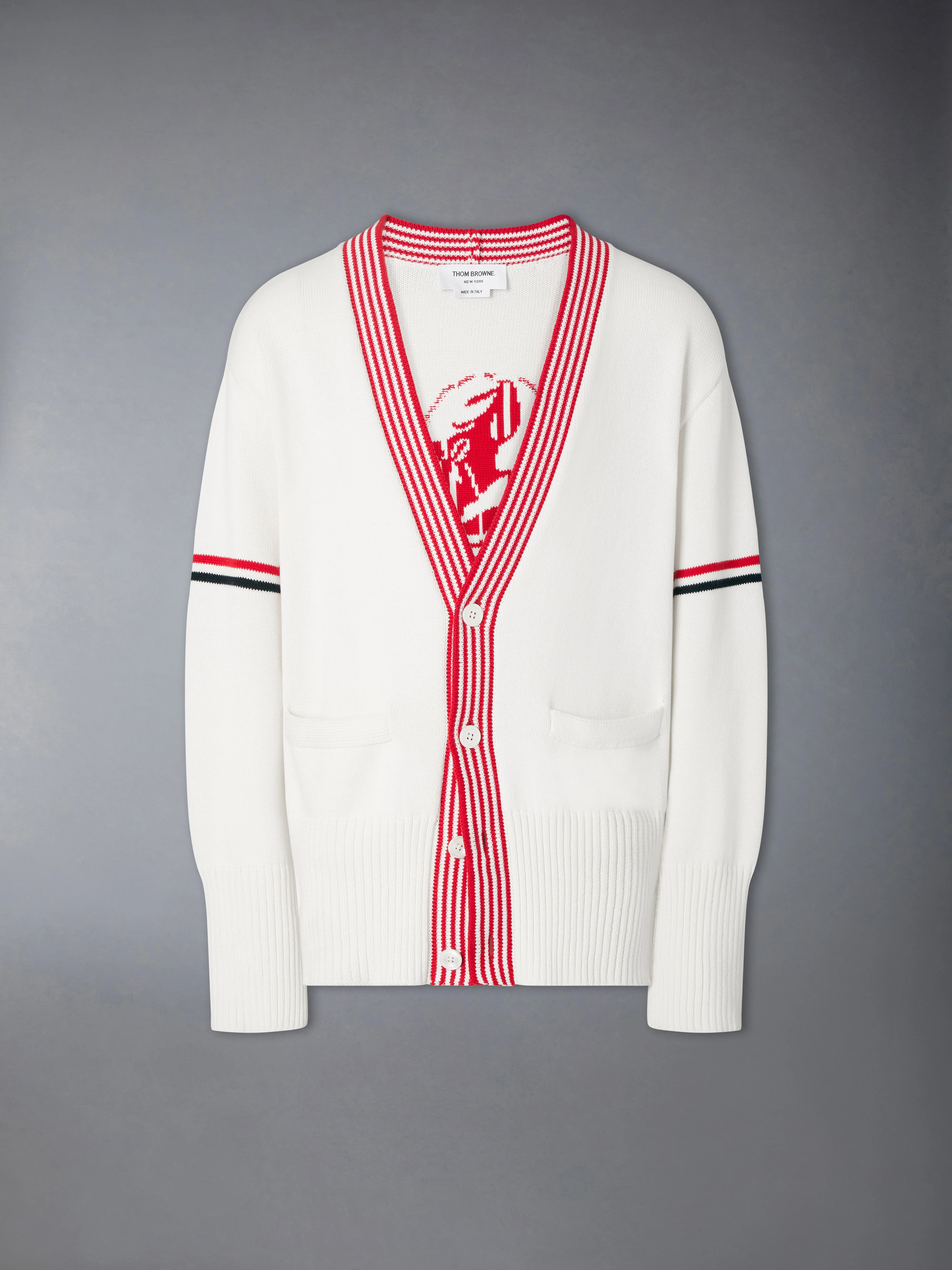 RWB ARMBAND LOBSTER JERSEY CARDIGAN - 1