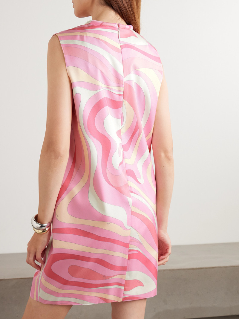 Printed Silk-twill Mini Dress 3