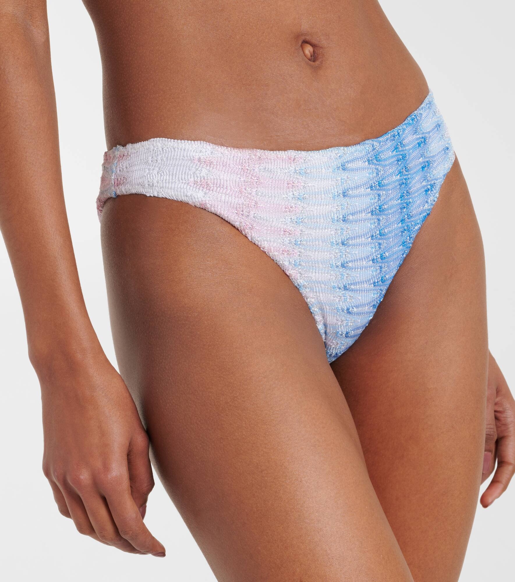 Zigzag ombré lamé bikini - 5