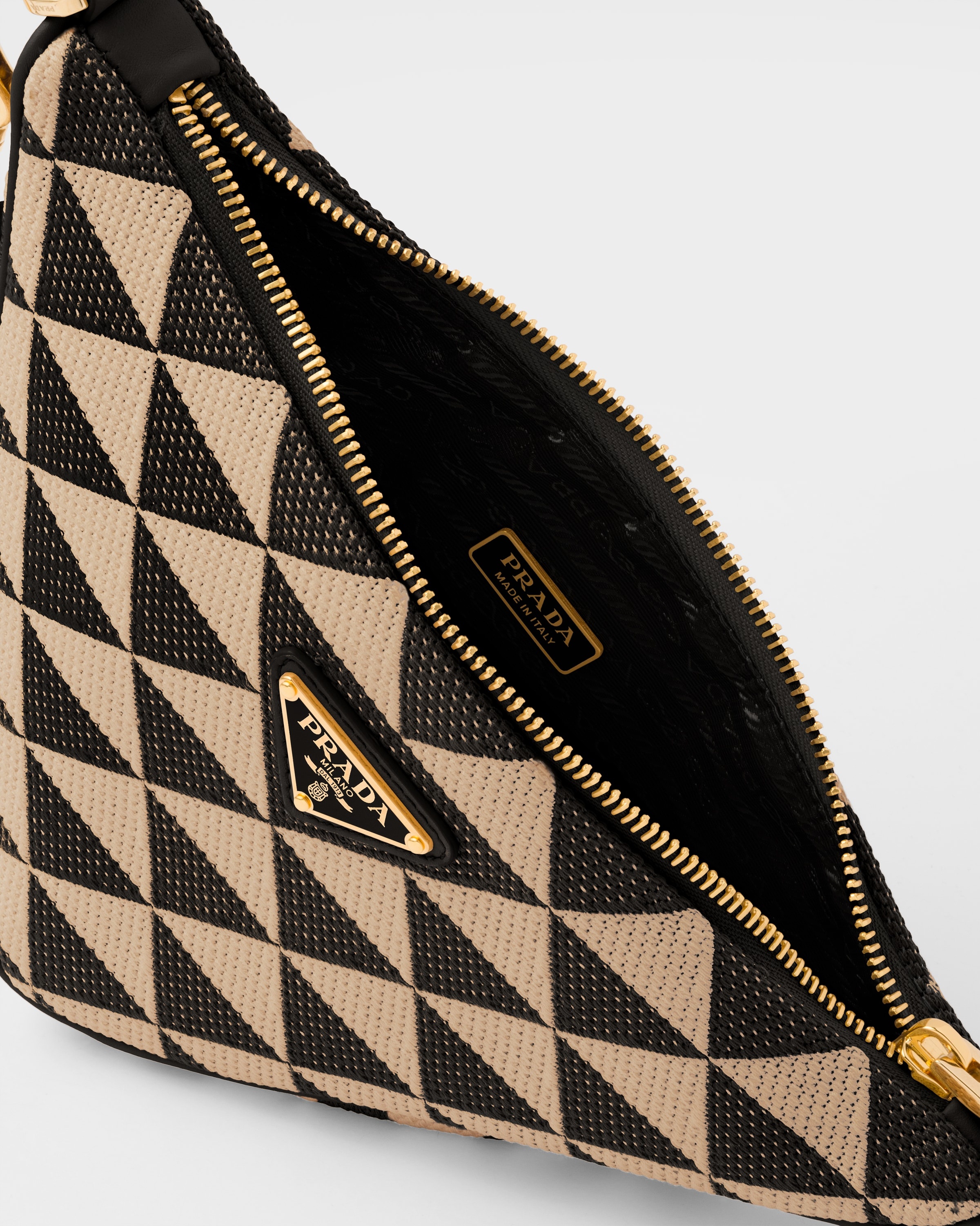 Embroidered jacquard fabric mini-bag - 5