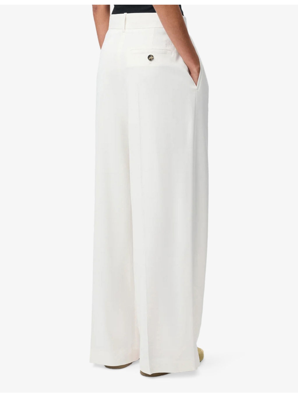 Mid-Rise Straight-Leg Stretch-Jersey Trousers - 4