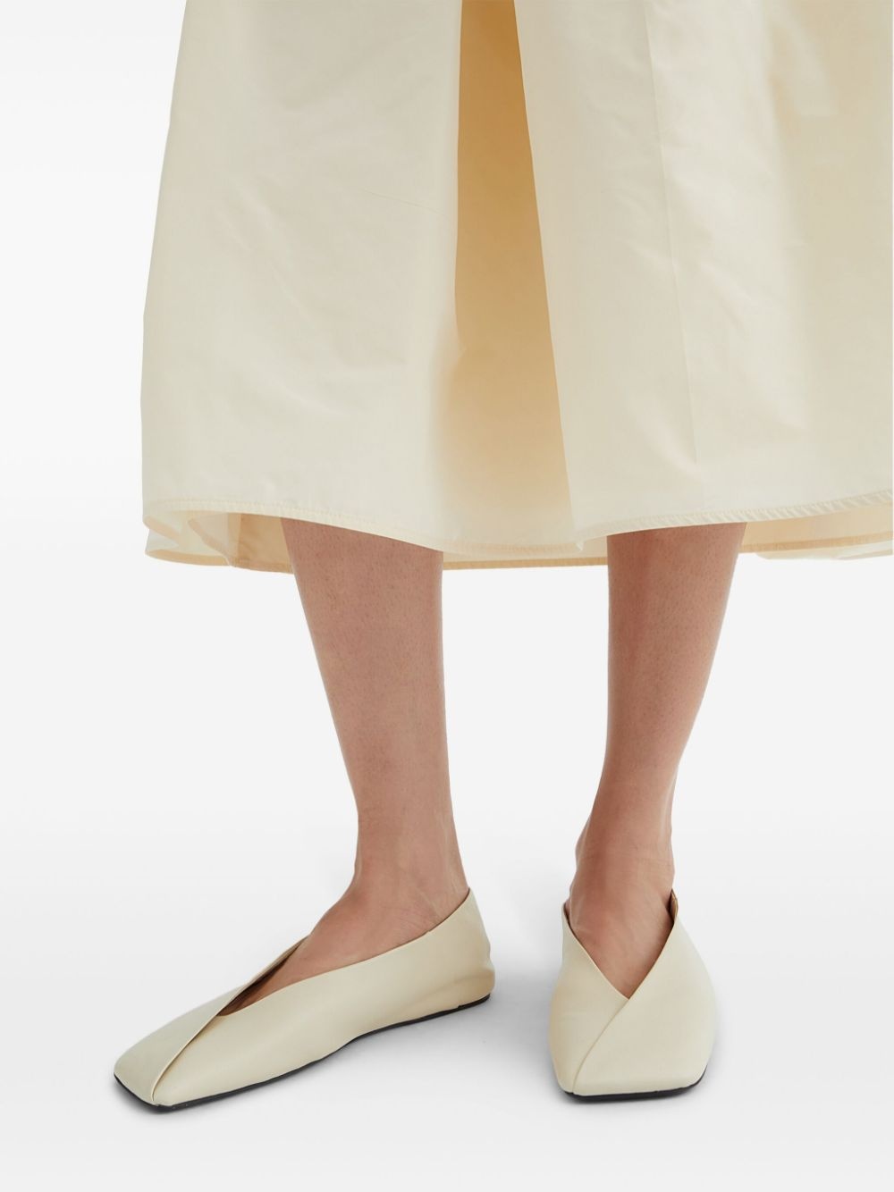 leather ballerina shoes - 5