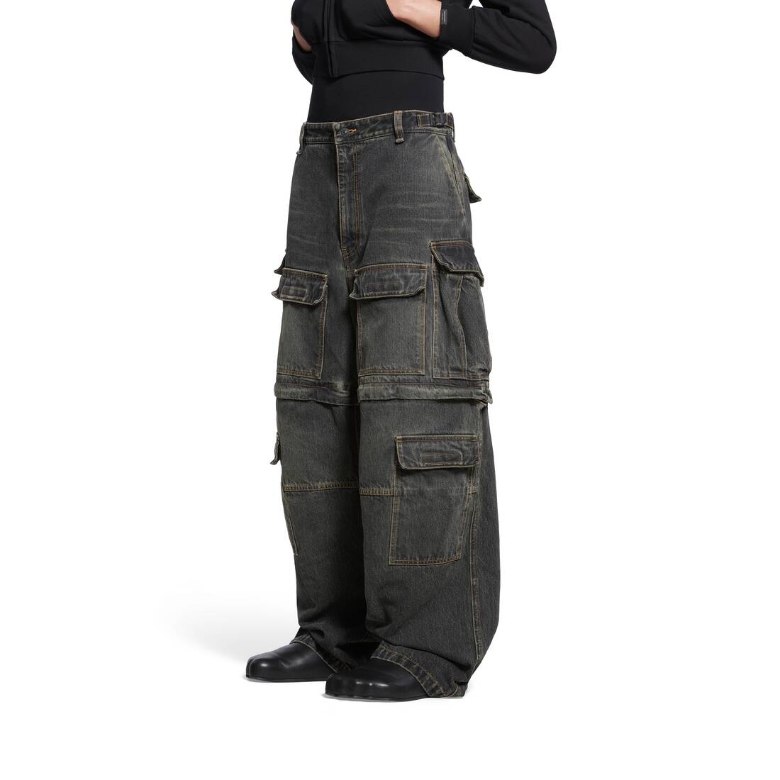 BALENCIAGA Cargo Pants in Black | REVERSIBLE