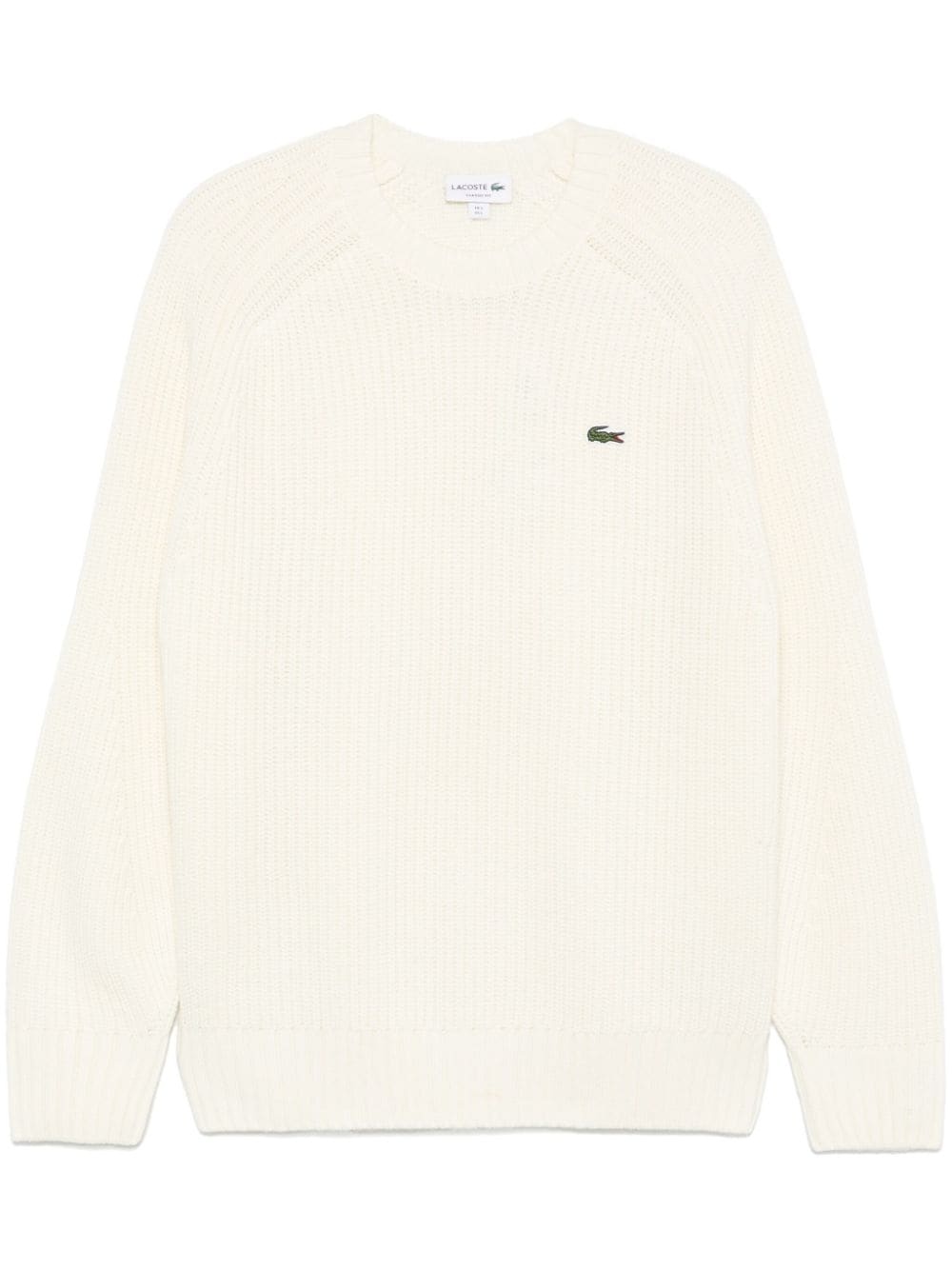 embroidered-logo sweater - 1