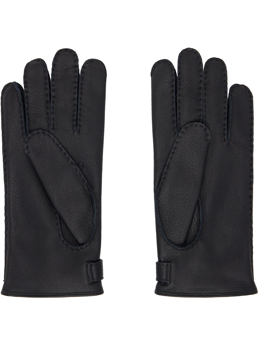 Black Deerskin Gloves - 3