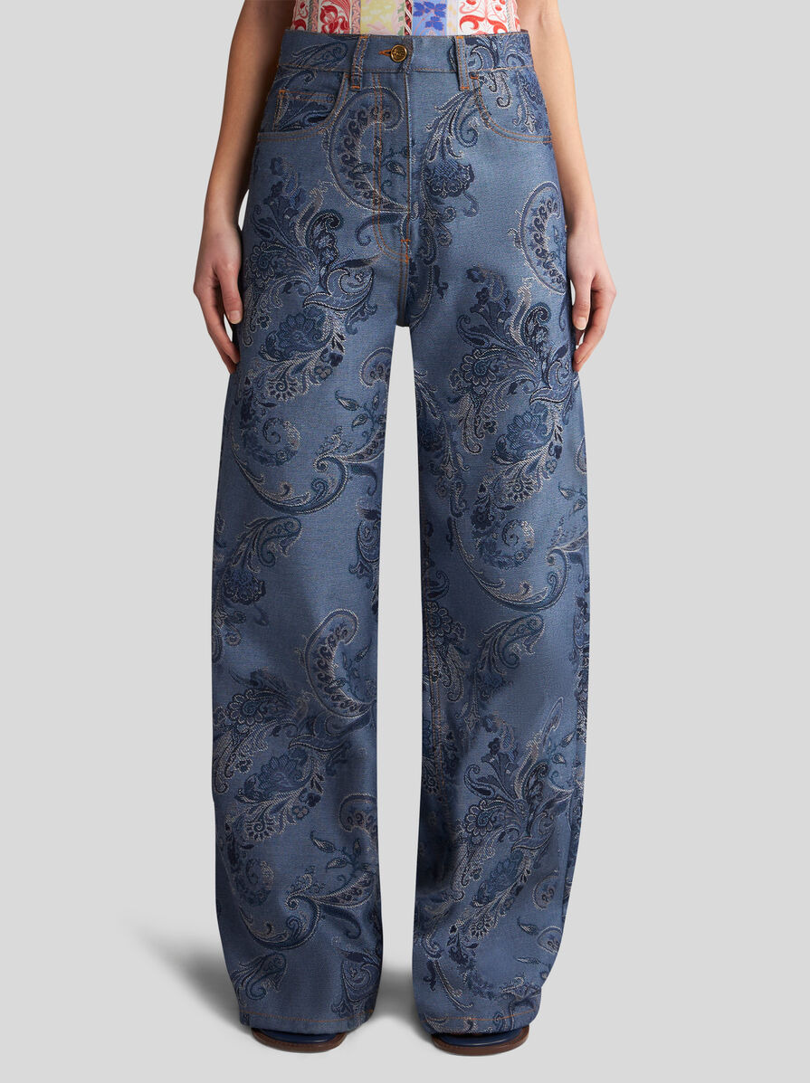 BAGGY JACQUARD JEANS - 3
