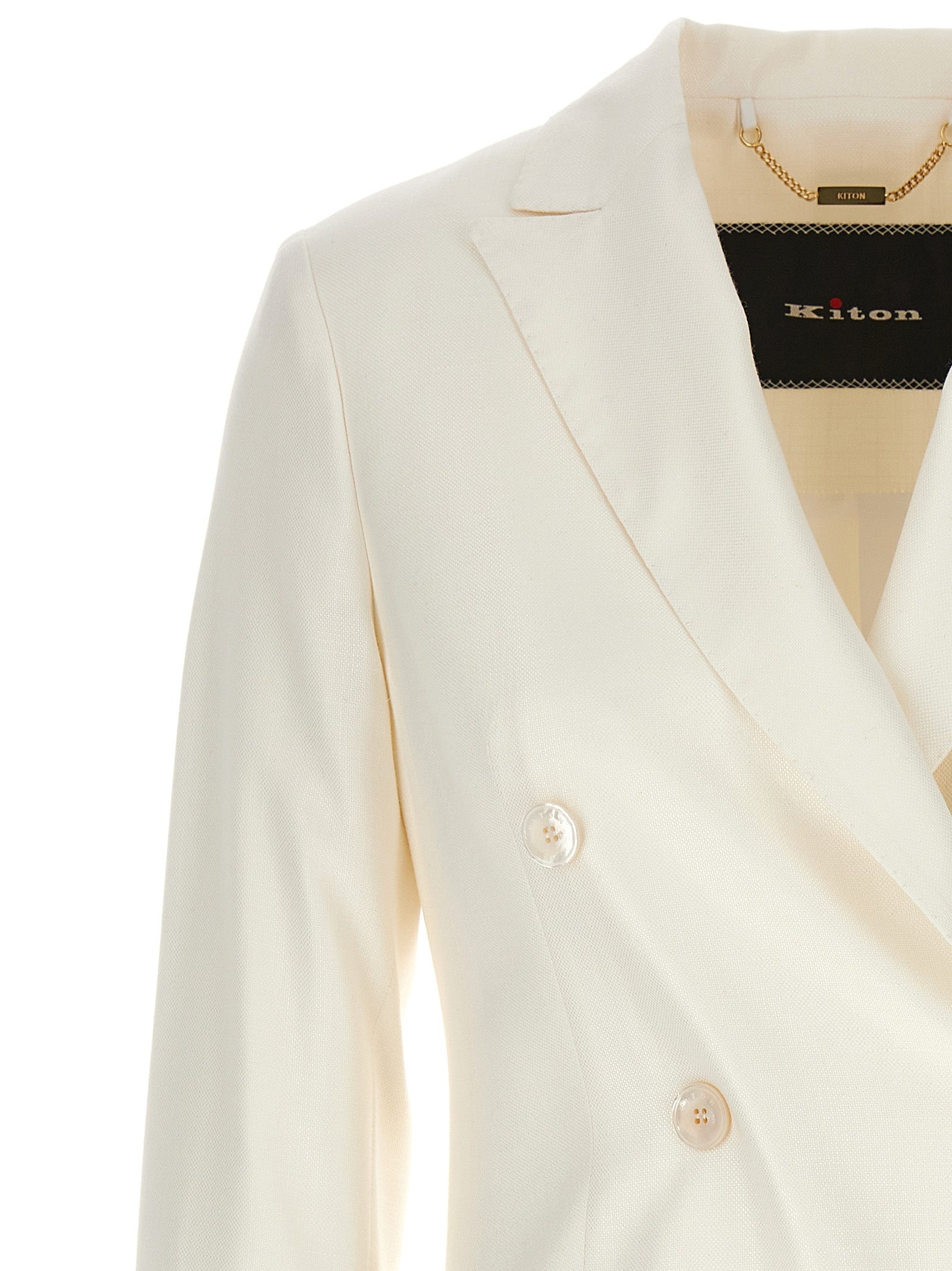 KITON - Kiton Women Viscose Double-Breasted Blazer - 3