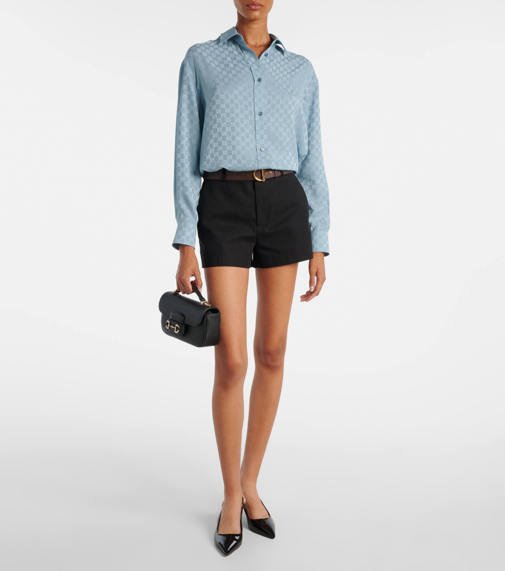 GG silk shirt - 2