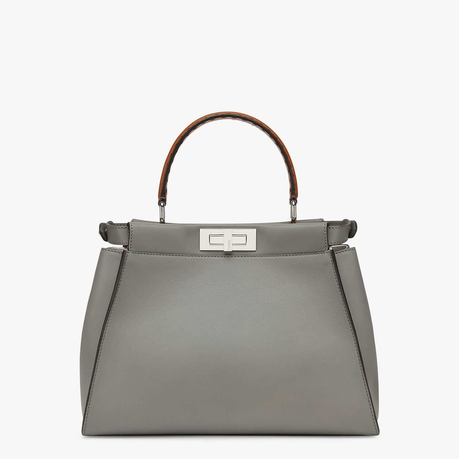 Gray leather bag - 4