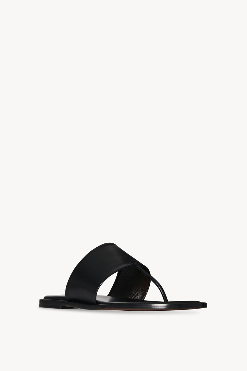 The Row Signum Flat Sandal in Leather outlook