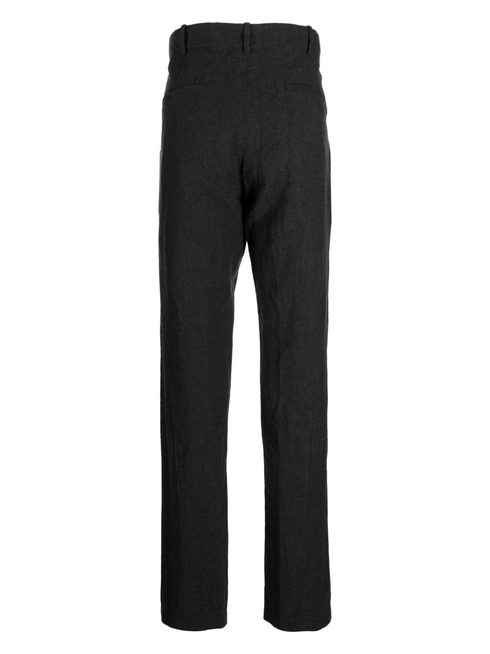 felted straight-leg trousers - 2