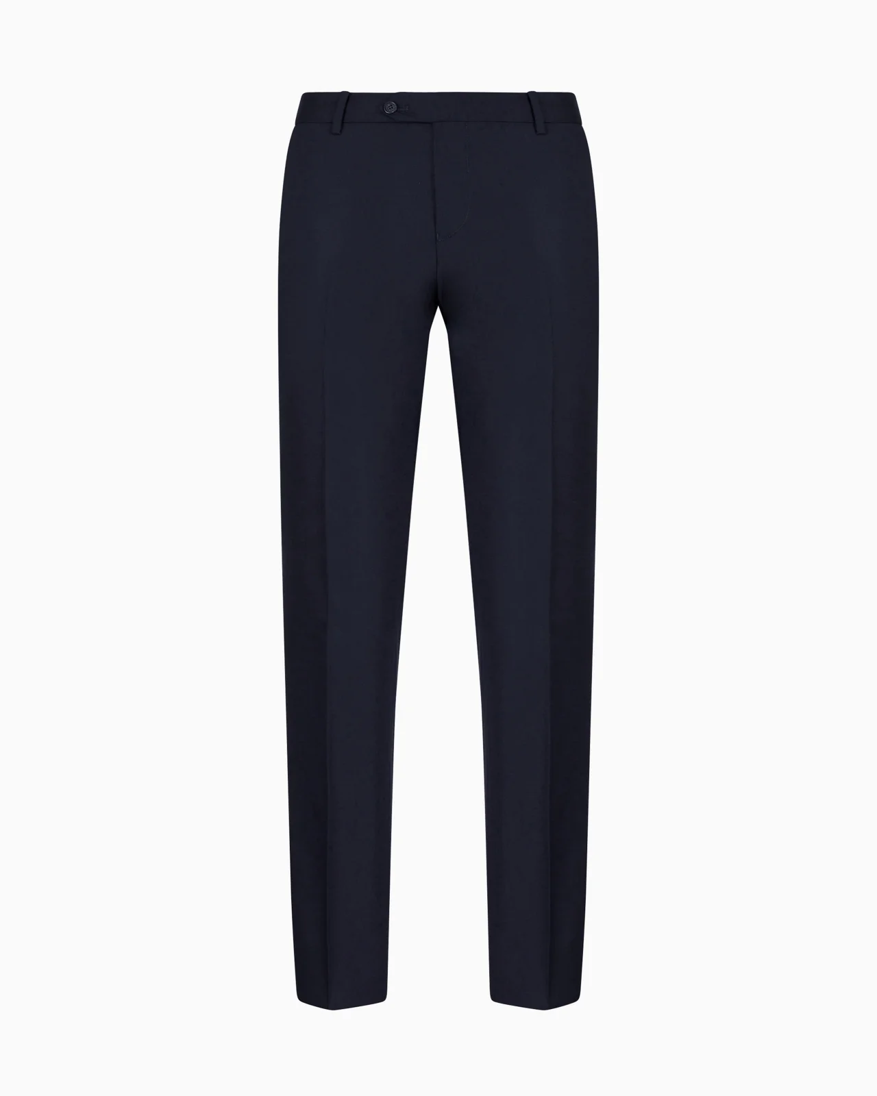 Worsted virgin-wool, creased trousers - 1