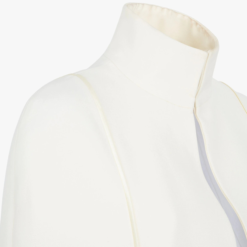 White wool and silk coat 3