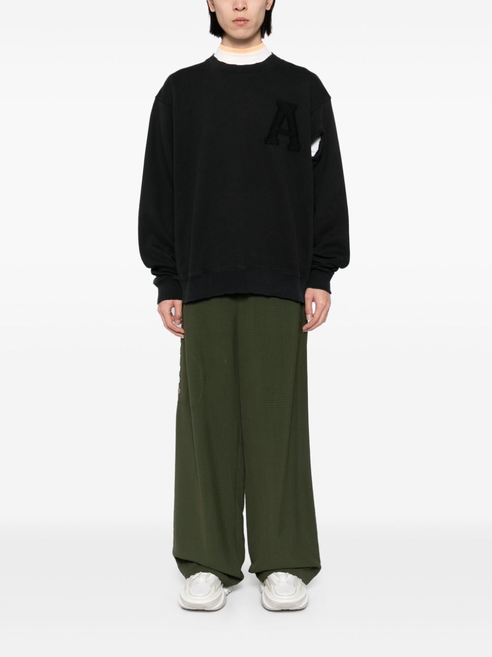 distressed sweatshirt - 2