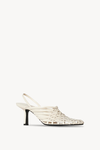 The Row Woven Mule in Vegetable-Tanned Leather outlook