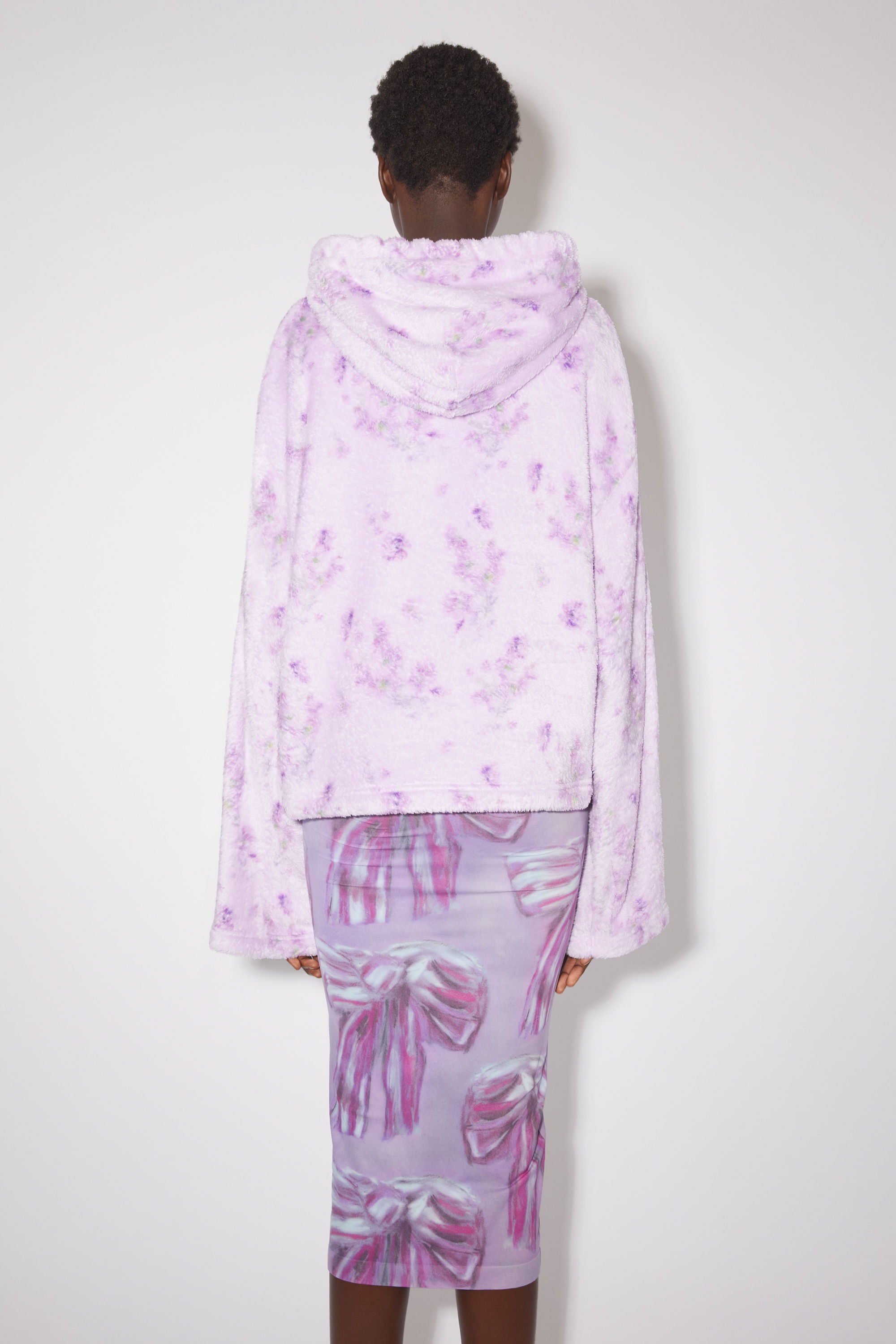 Teddy hooded sweatshirt - Orchid purple - 3