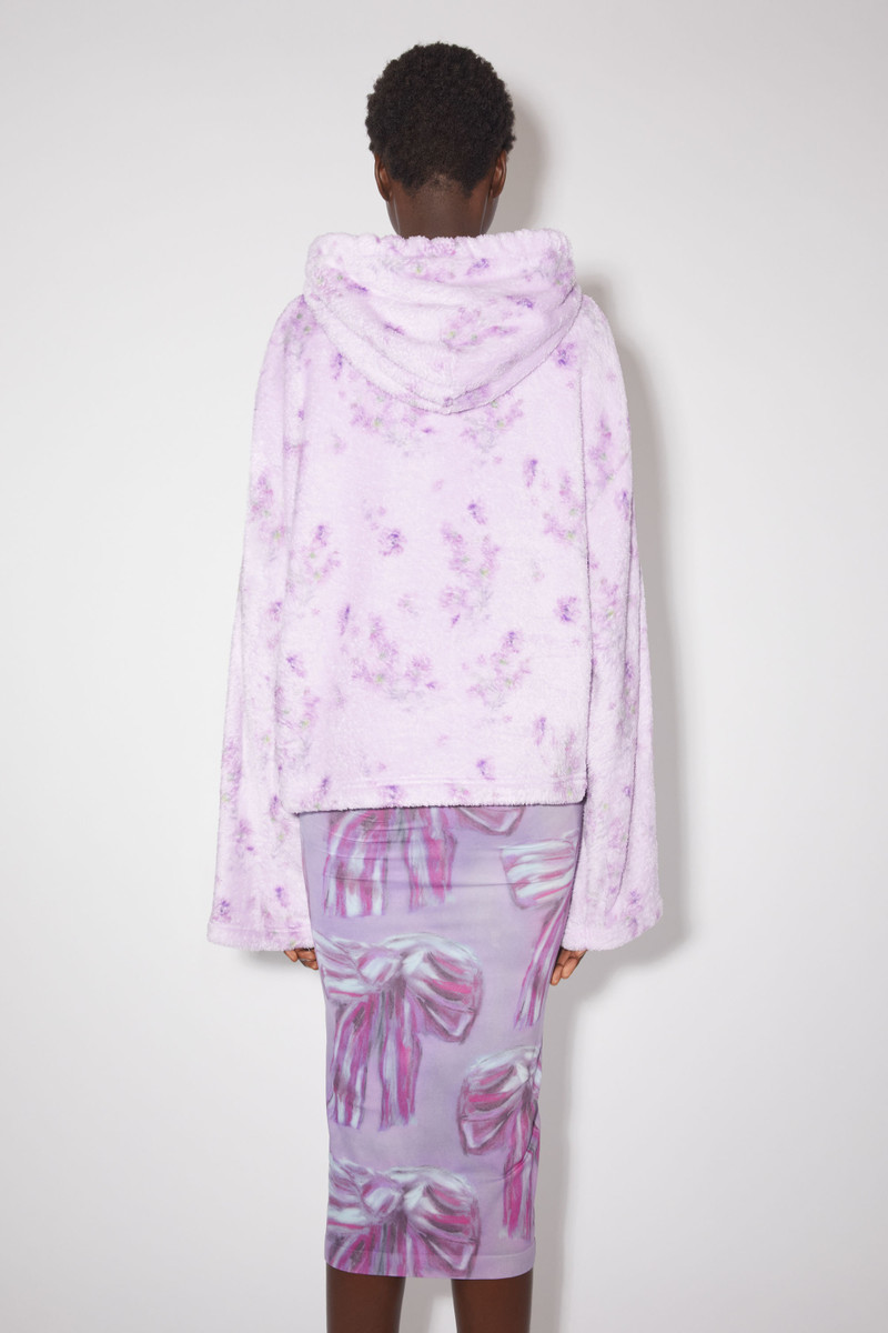 Acne Studios Teddy hooded sweatshirt - Orchid purple - FN-WN