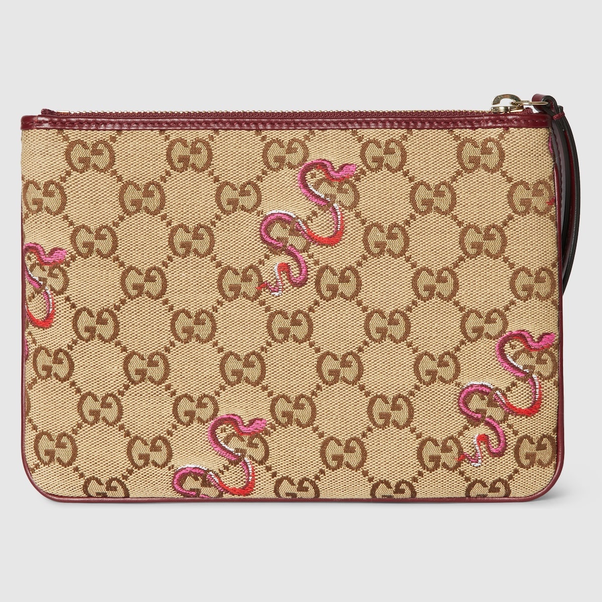 Embroidered GG pouch - 6