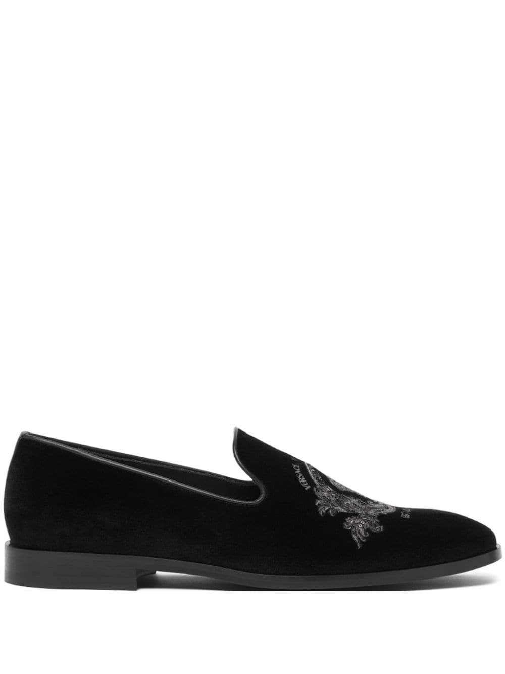 Medusa Milano velvet slippers - 1