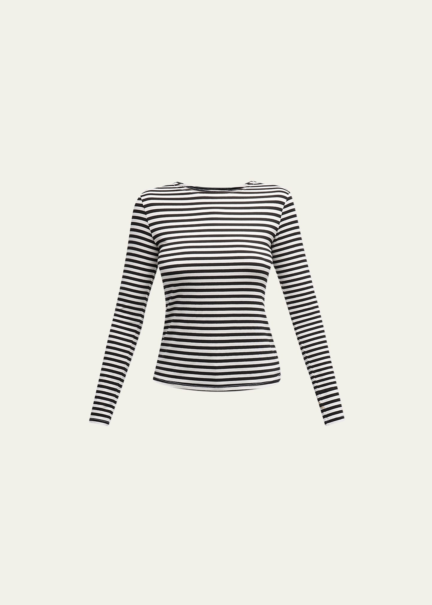 Tess Long-Sleeve Stripe Tee - 1