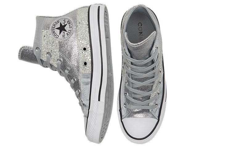 (WMNS) Converse Chuck Taylor All Star High 'Ash Stone Glitter' 569426C - 4
