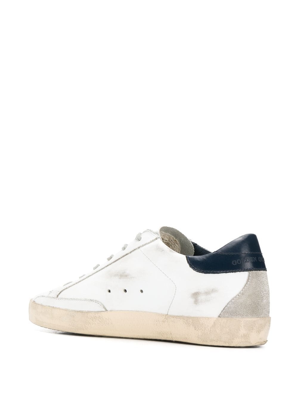 distressed finish low top sneakers - 3