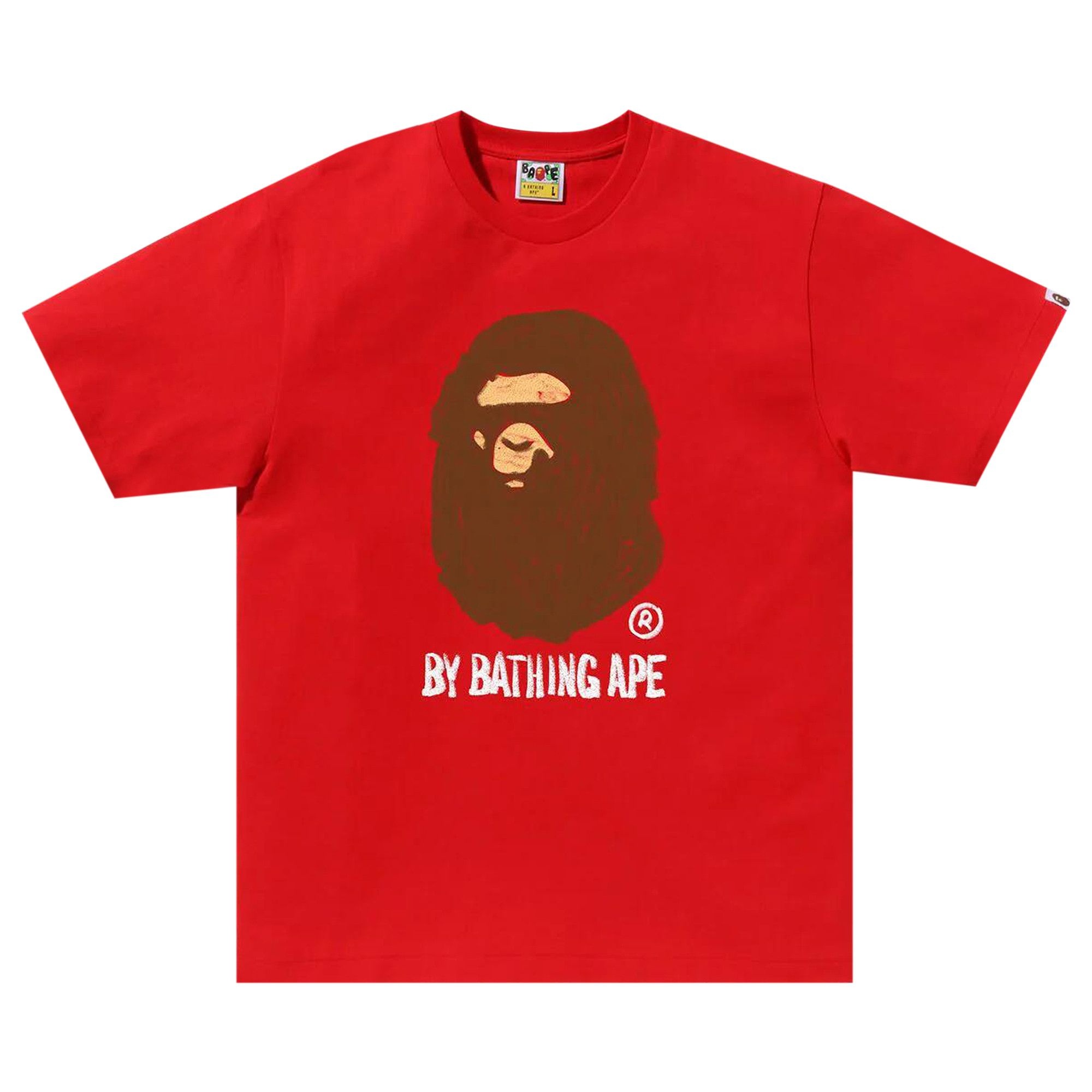 BAPE Hand Draw By Bathing Ape Tee 'Red' - 1