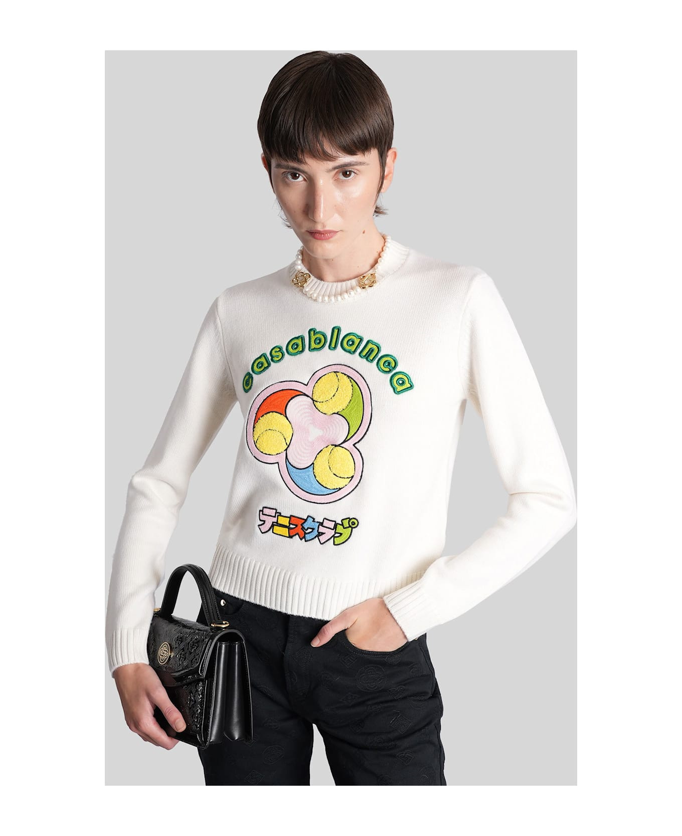Knitwear In White Wool - 2