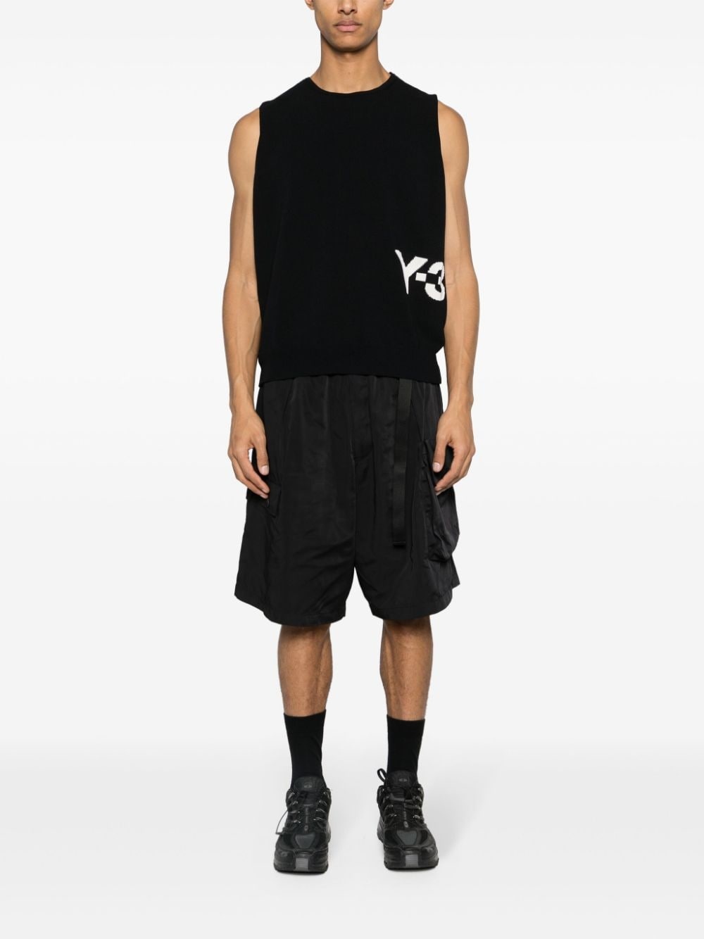 x Adidas logo-intarsia vest - 3