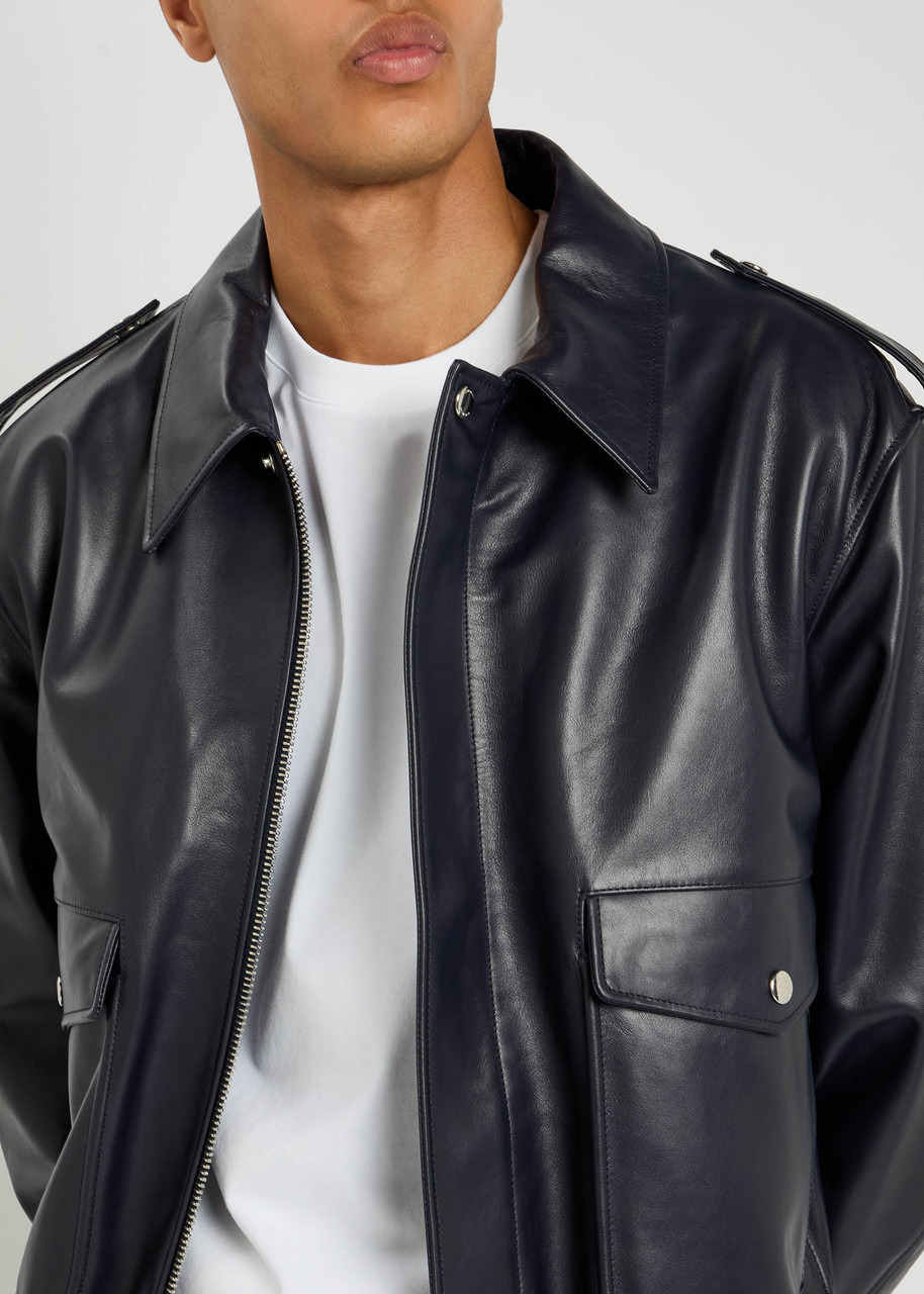 Givenchy Padded Leather Bomber Jacket - 5