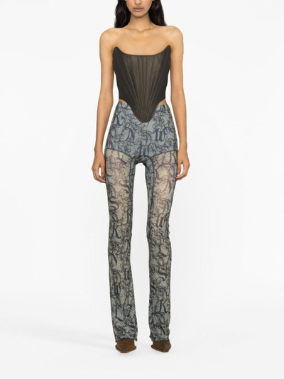 KNWLS Halcyon Gothic Lace-print leggings outlook