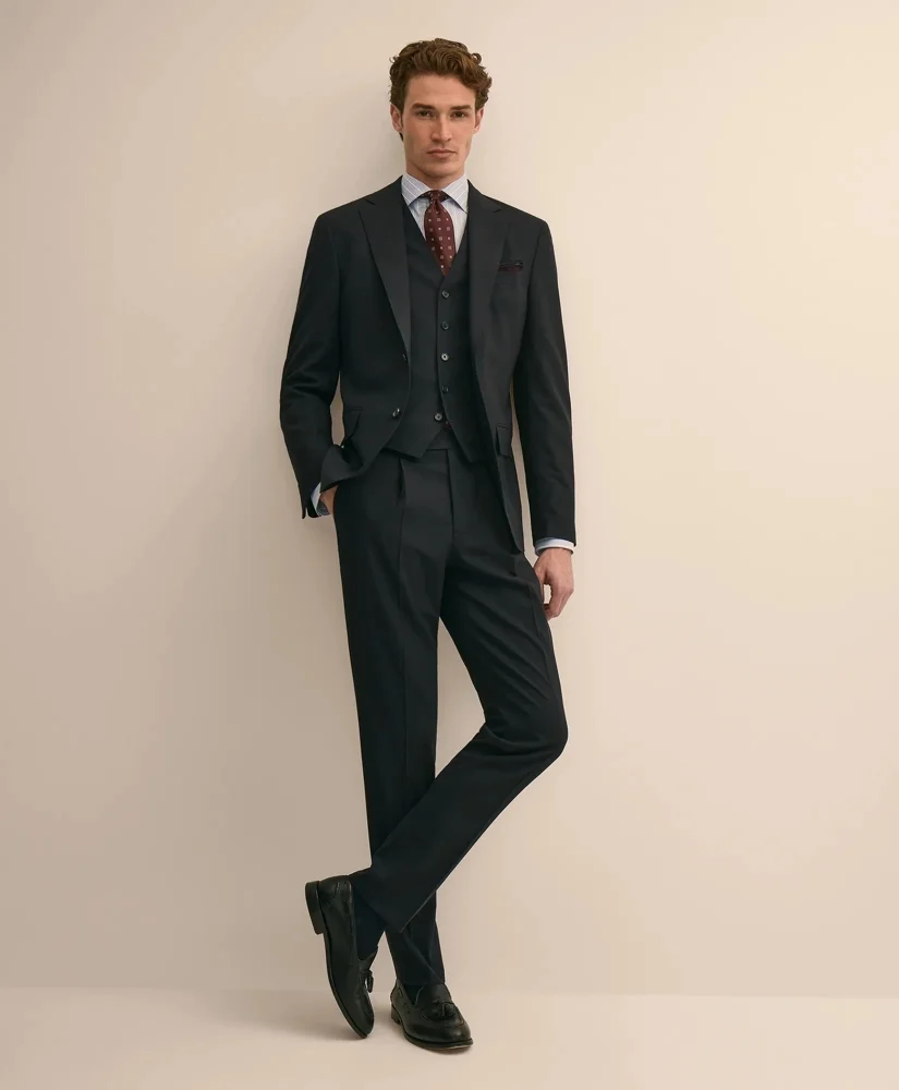 Brooks Brothers Explorer Collection Slim Fit Wool Suit Pants - 1