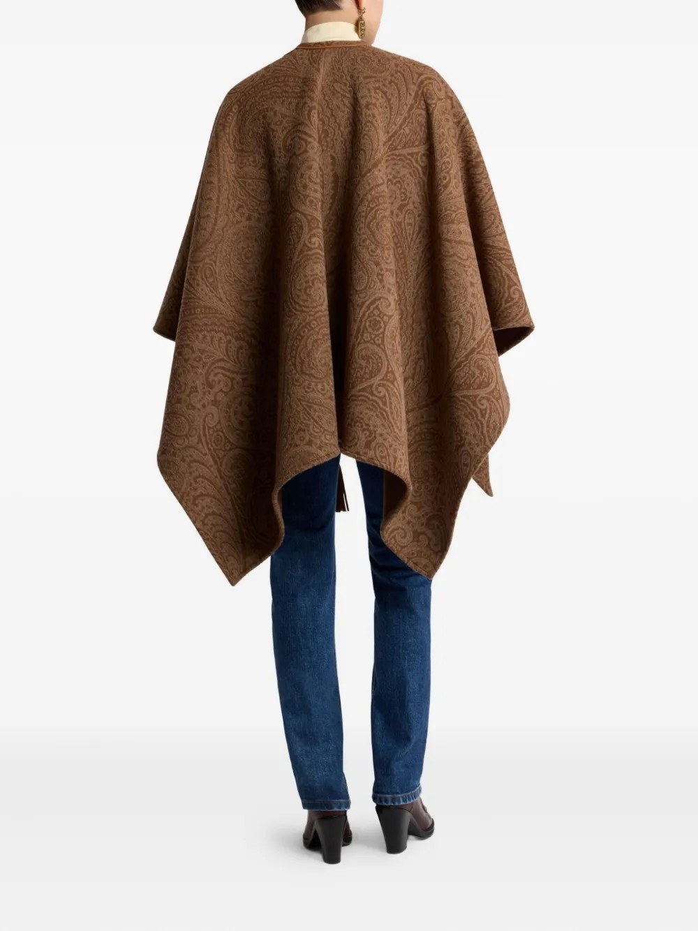 JACQUARD PONCHO - 3