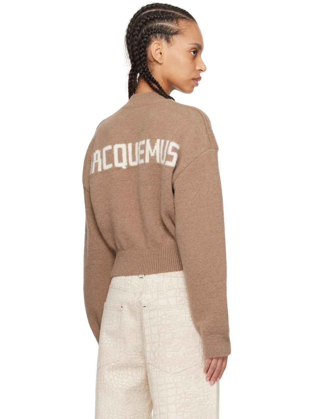 Brown 'The Jacquemus knit' Sweater - 3