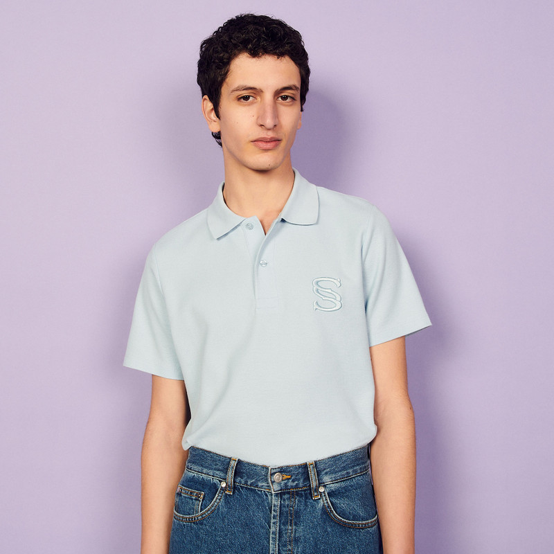 Sandro Embroidered polo shirt outlook