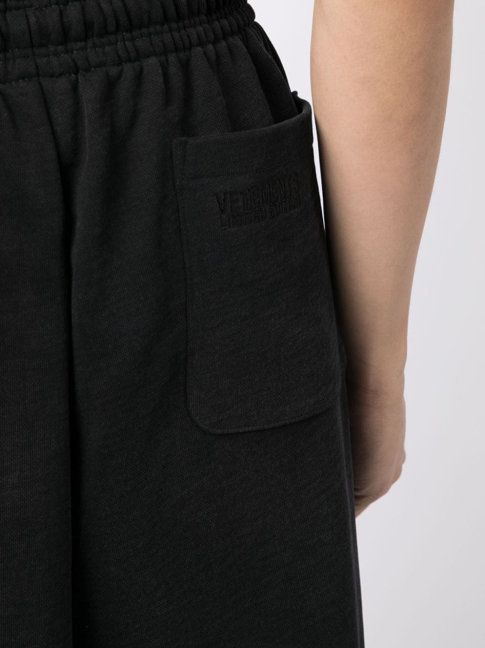 logo-print cotton track pants - 5