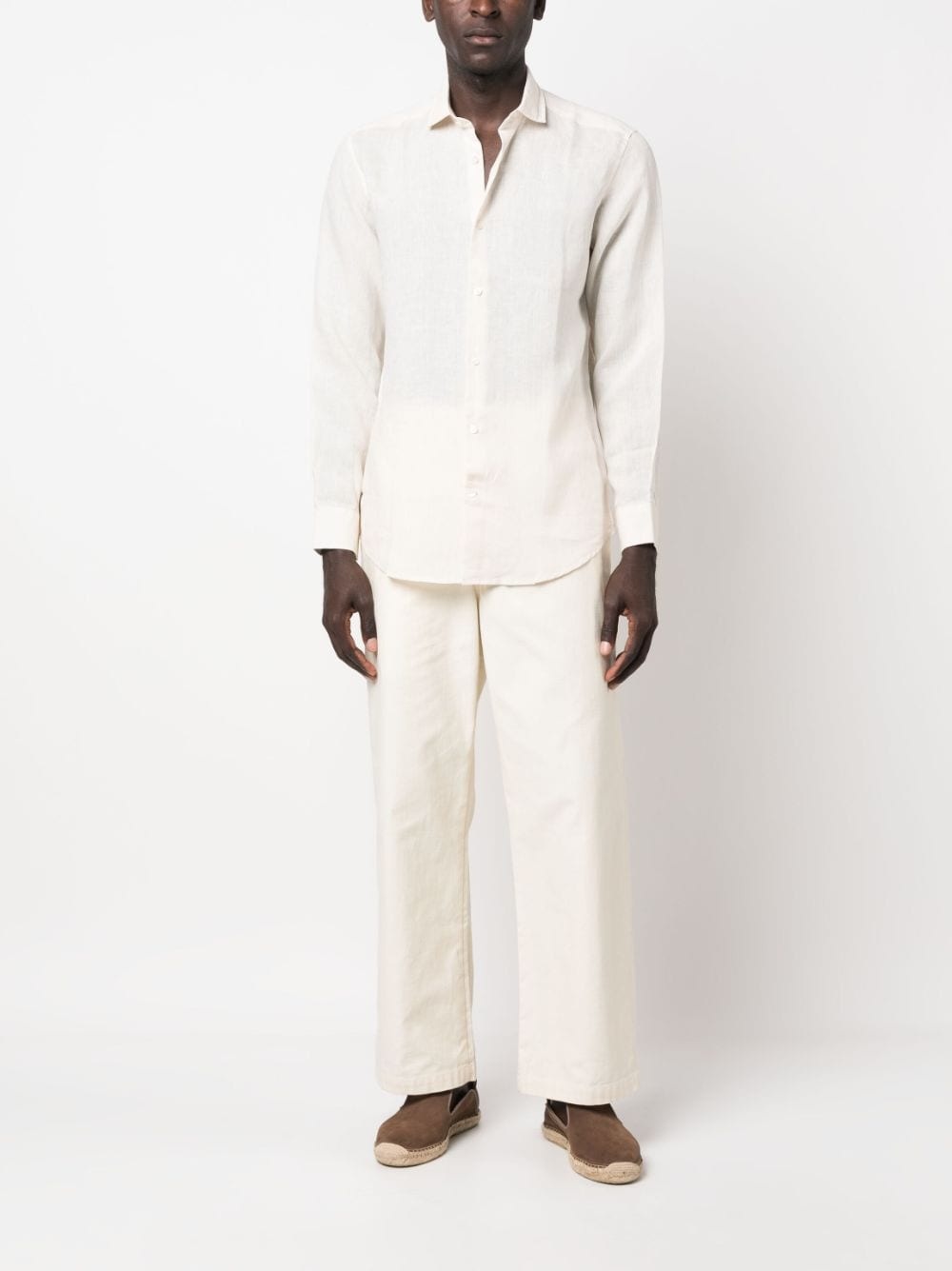 linen long-sleeve shirt - 2