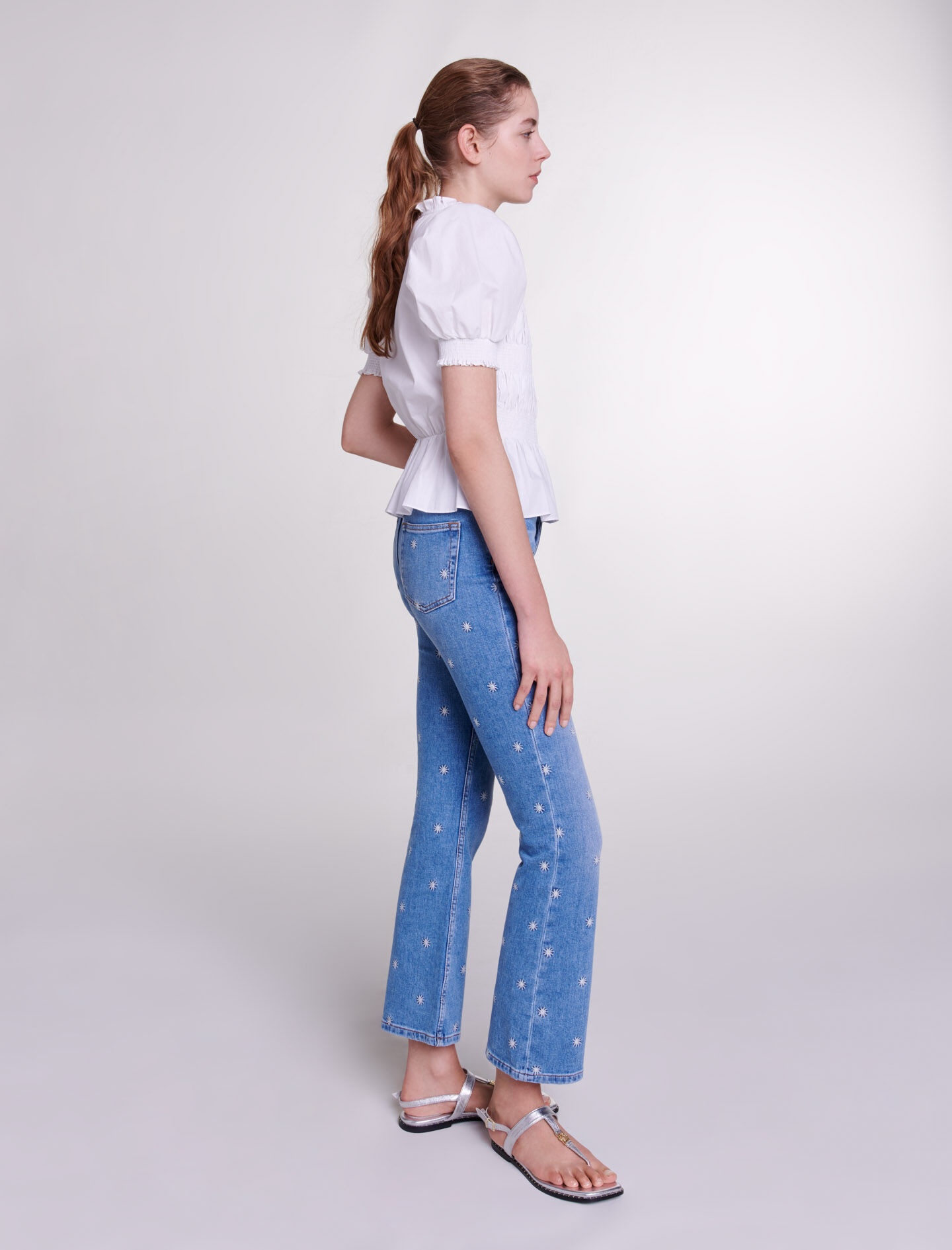 Embroidered jeans - 3