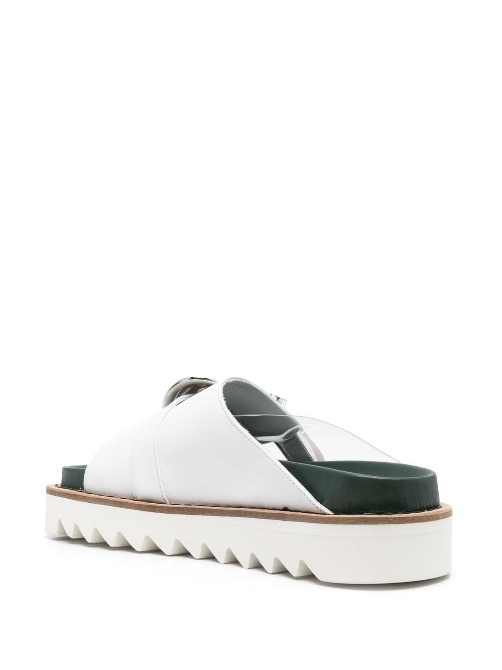 two-tone buckled sandals - 3