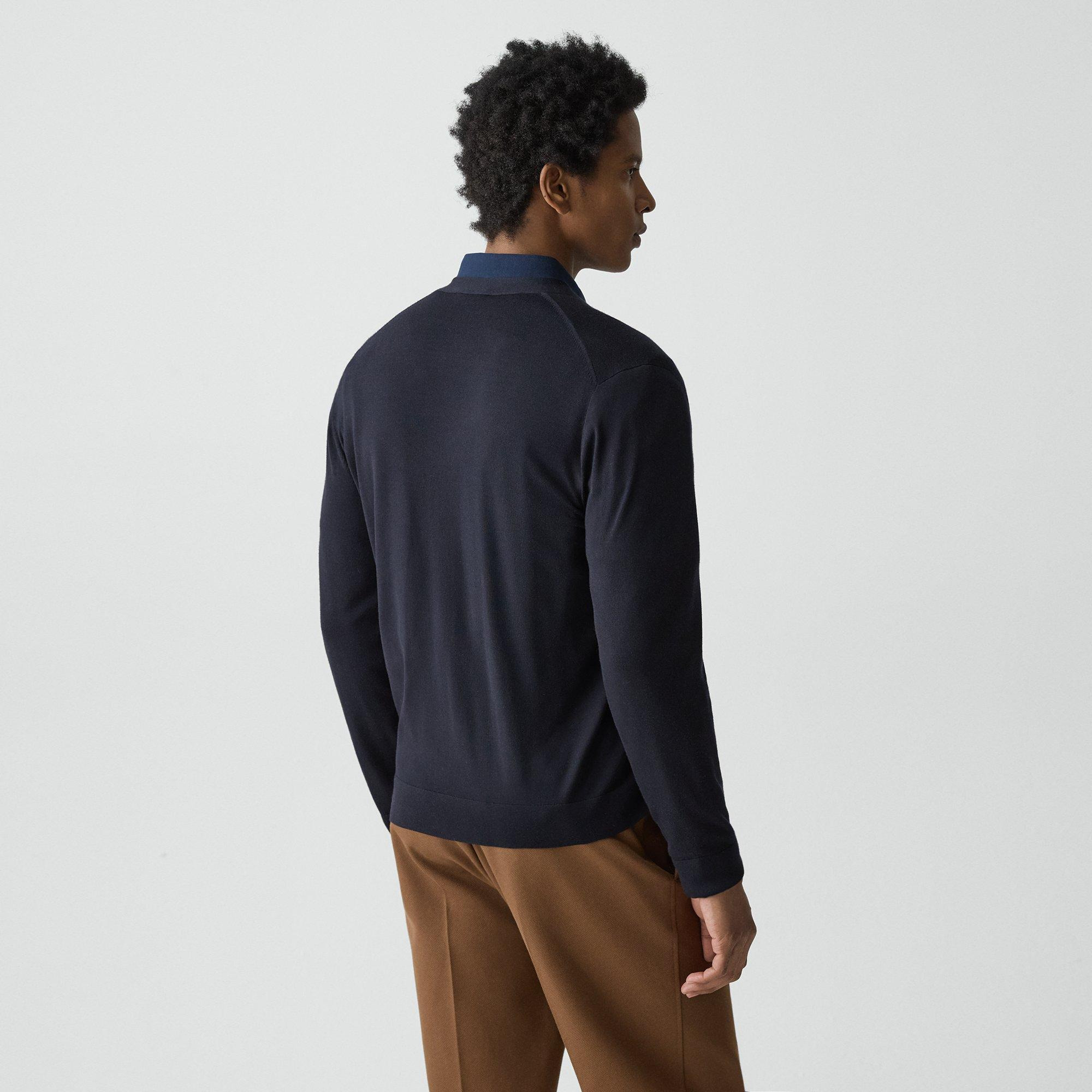 V-Neck Cardigan in Regal Wool - 4