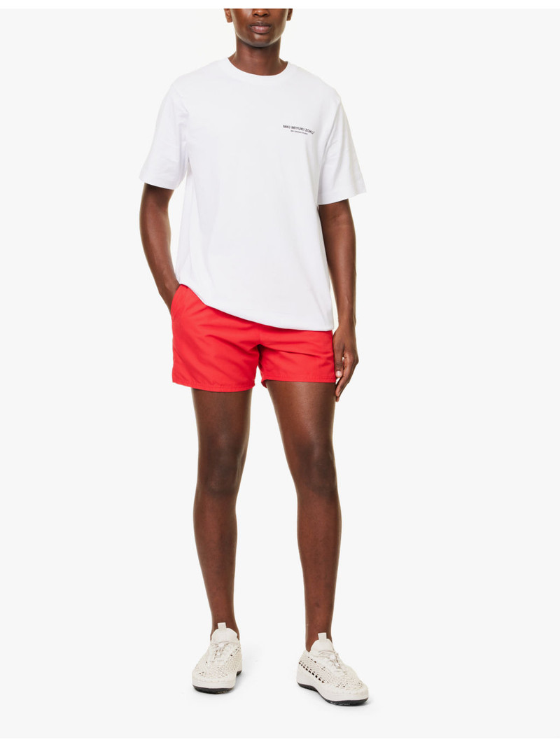 Nike "Essential 5"" Volley drawstring waistband straight leg regular-fit swim shorts" outlook