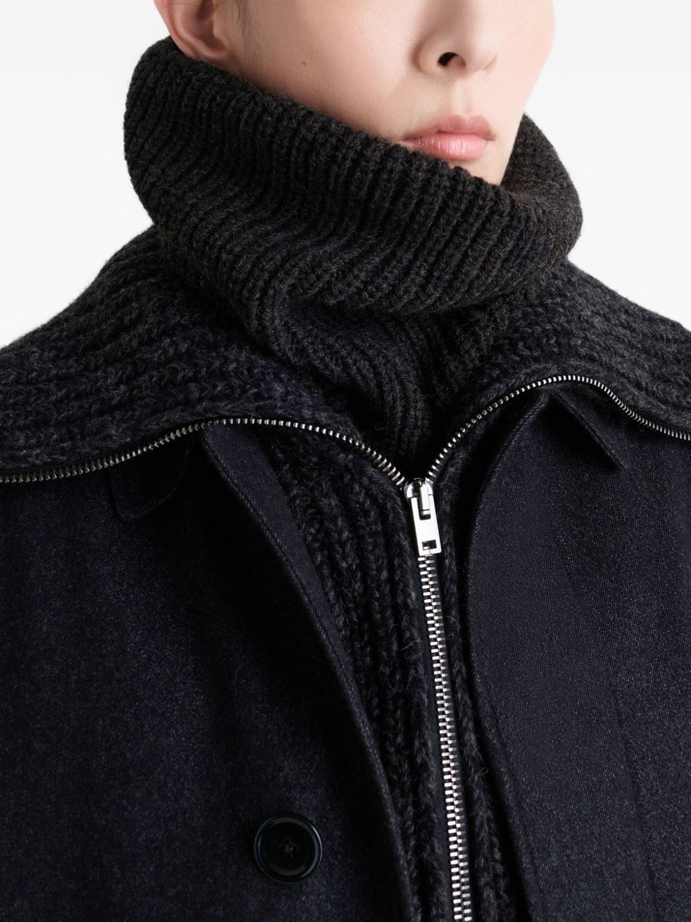 ribbed high-neck snood - 3