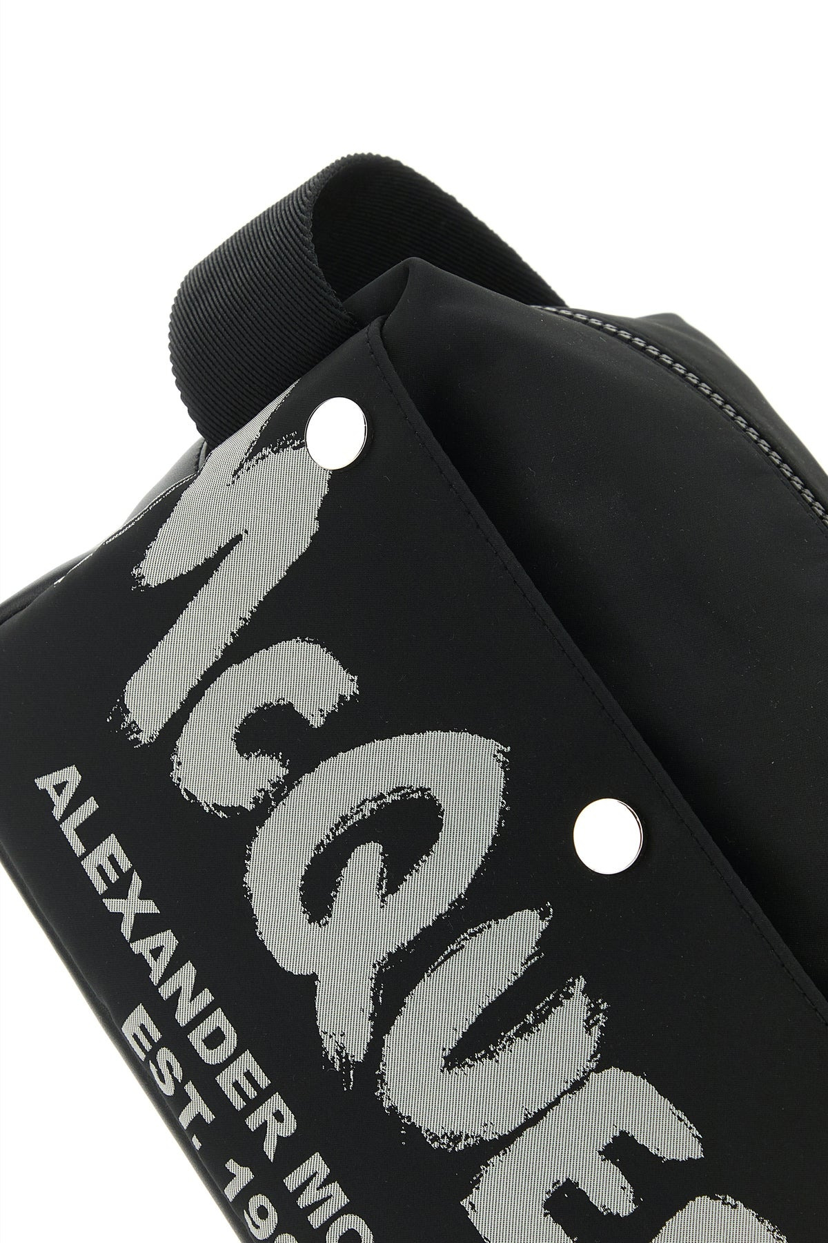 Black fabric McQueen Graffiti beauty case - 4