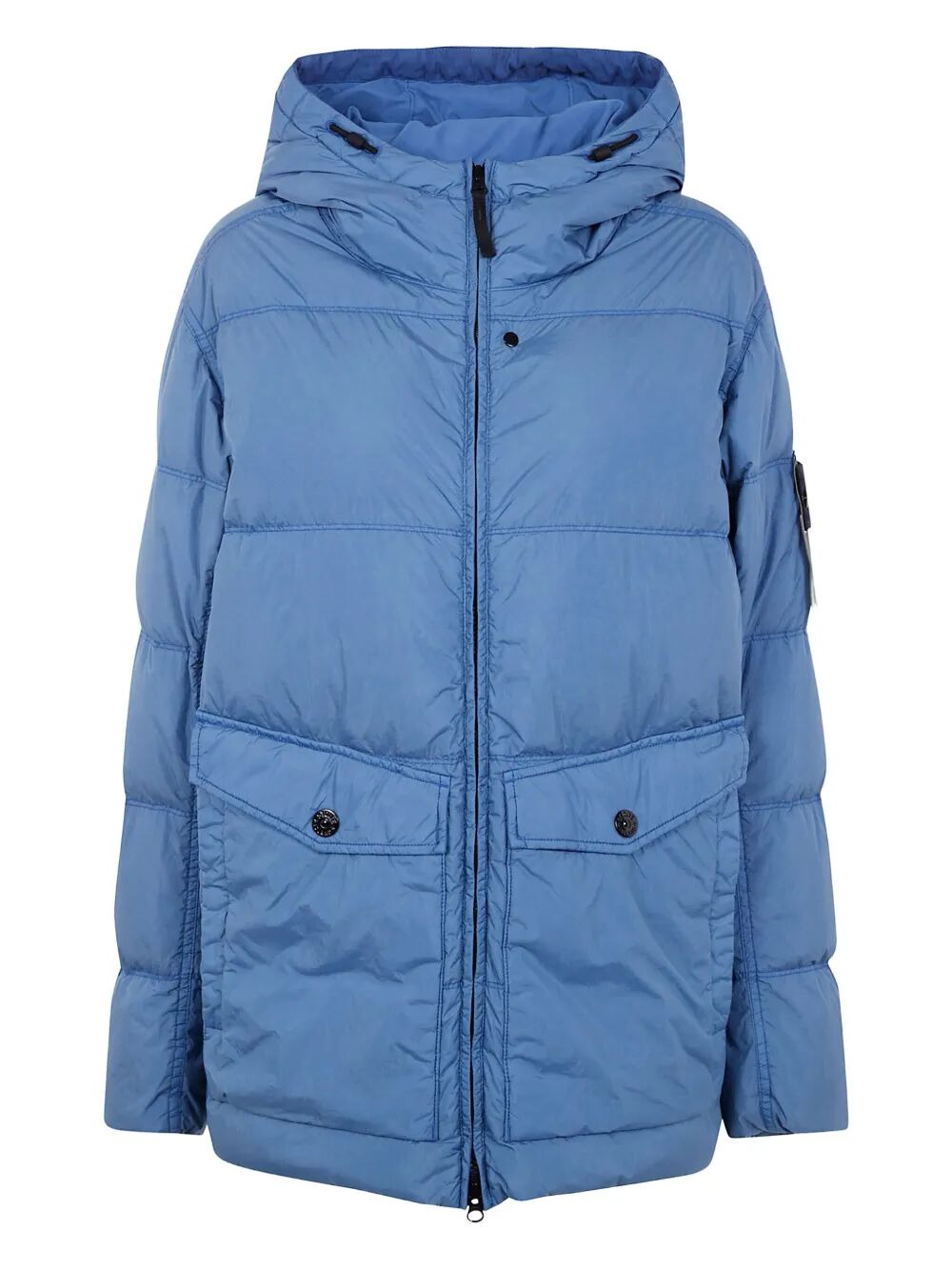 Stone Island Men "Garment Dyed Crinkle Reps Ny" Recycled Nylon Short Parka - 4