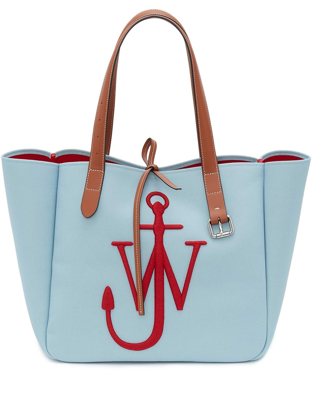 logo-embroidered tote bag - 1