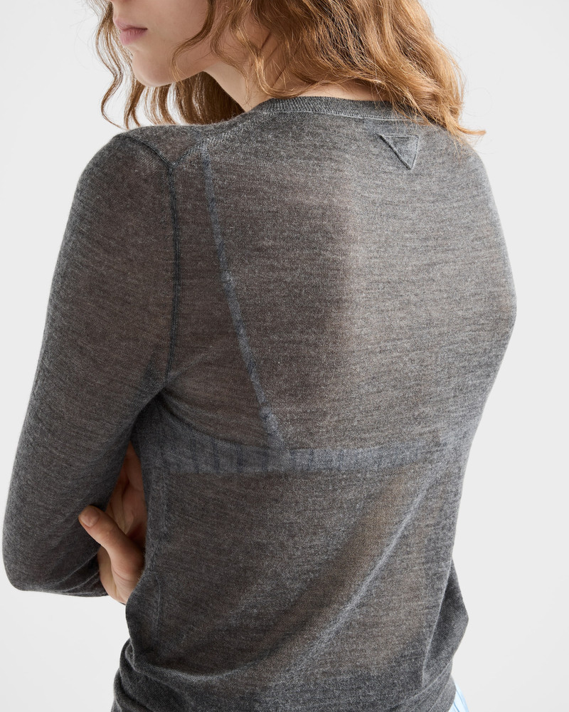 Cashmere and silk V-neck sweater 6
