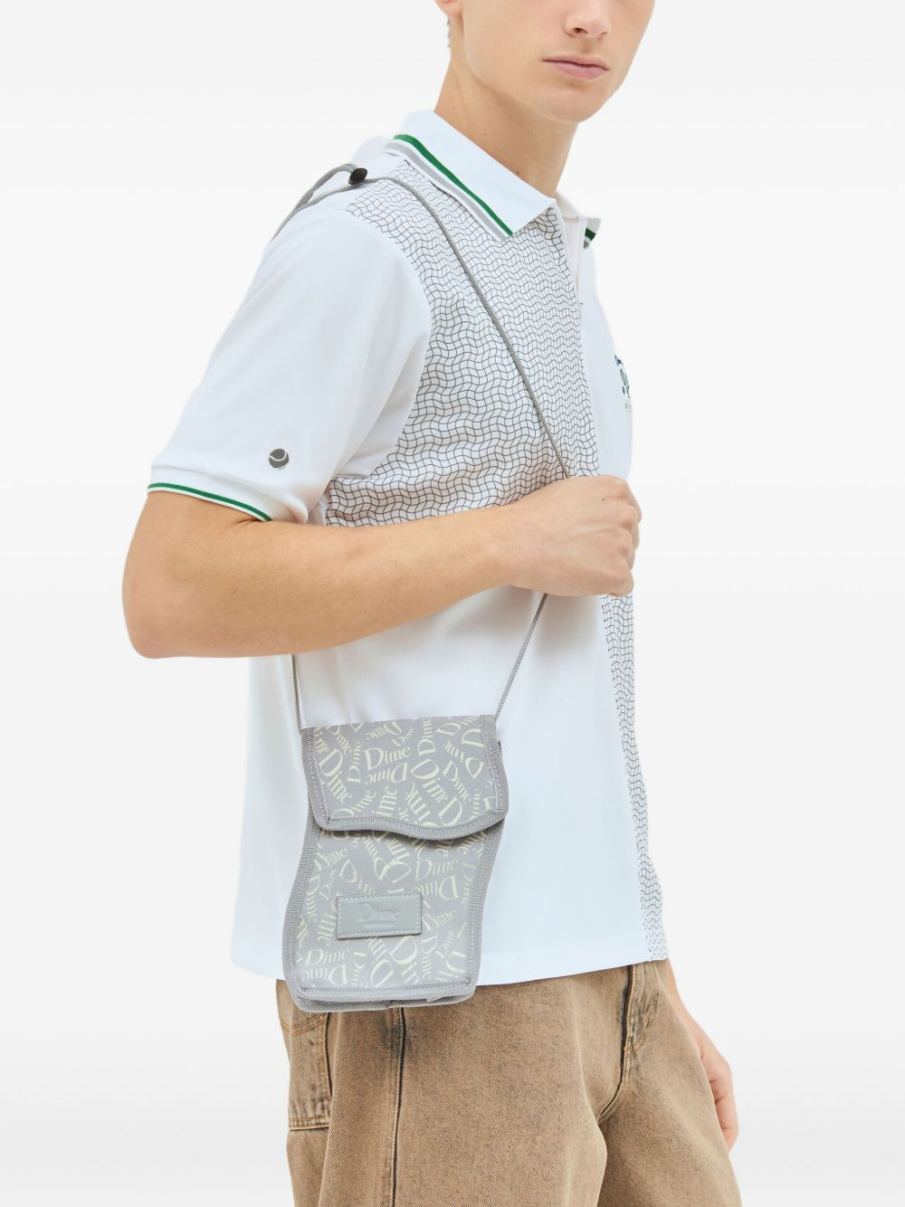 Haha logo-motif cross body bag - 3