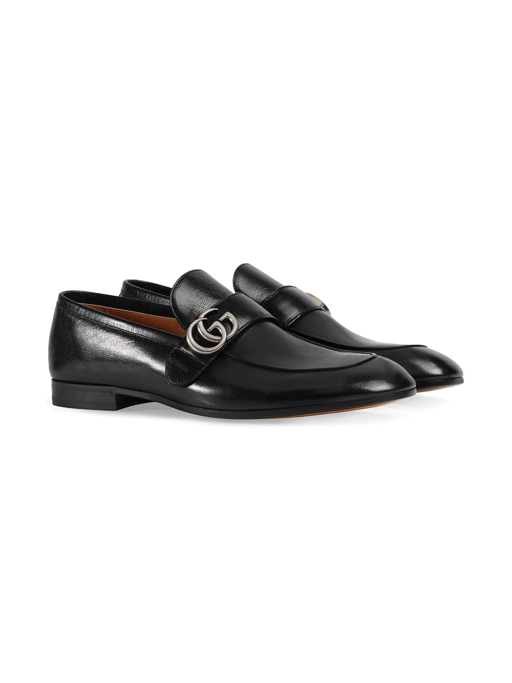 Leather loafer with GG - 2